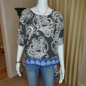 MELISSA PAIGE SIDE TIE TOP XS